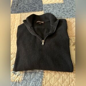 Michael Kors Quarter Zip Men's Sweater Preloved Size Medium Color Black